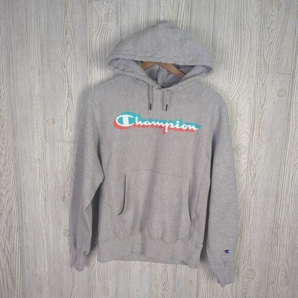 Vintage Champion Y2K Reverse Weave Men Small Classic Pullover Hoodie Sweatshirt - Picture 2 of 10